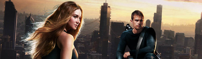 Imagen promocional de la película "Divergente", protagonizada por Shailene Woodley y Theo James