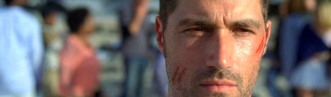 Matthew Fox en el set de 'Perdidos'