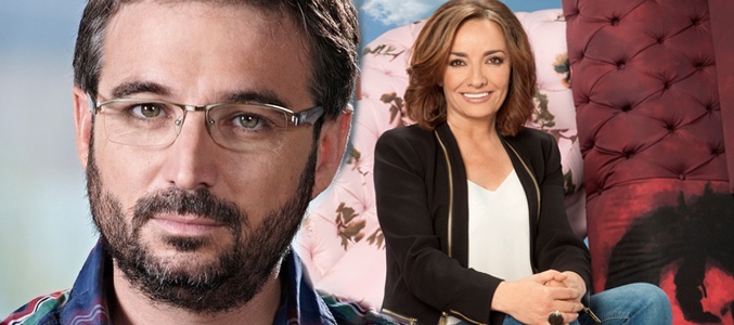 Jordi Évole le desea suerte a Pepa Bueno