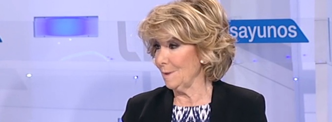 Esperanza Aguirre en 'Los desayunos de TVE'