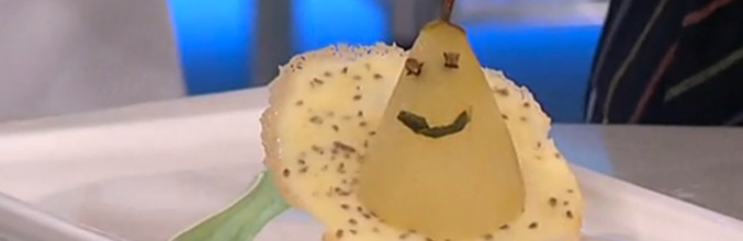 La pera feliz y con gamba de Mariló