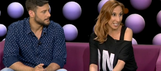 Miryam Benedited y Giuseppe Di Bella en el videoencuentro de &#39;Eurovisión&#39;