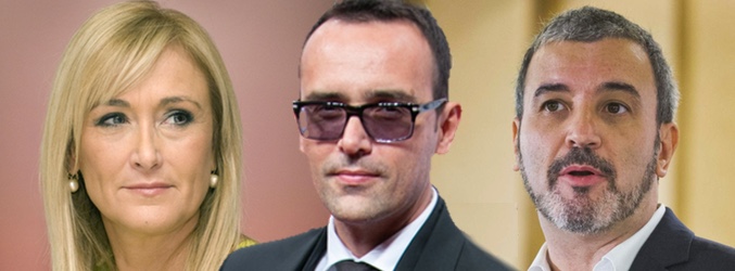 Cristina Cifuentes, Risto Mejide y Jaume Collboni