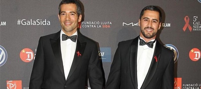Oriol Nolis y su pareja Francesc Soler