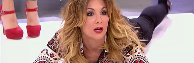 Nagore ha acabado desesperada por los suelos del plató