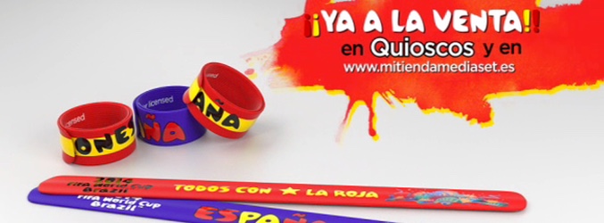Promoción en Mediaset de las Pulseras del Mundial