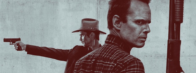 Timothy Olyphant y Walton Goggins en una imagen promocional de 'Justified'