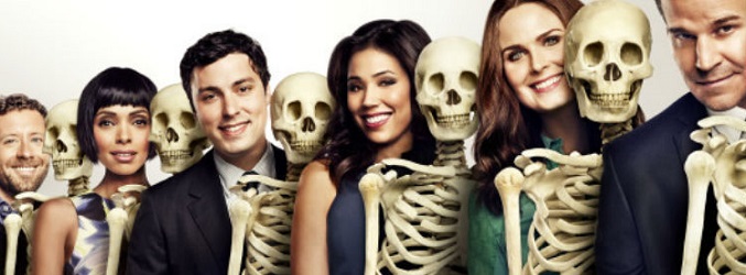 Reparto de 'Bones' en una imagen promocional del drama procedimental