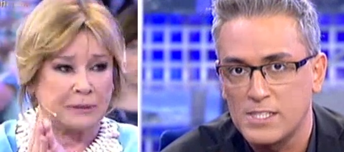 Mila Ximénez y Kiko Hernández, en 'Sálvame deluxe'