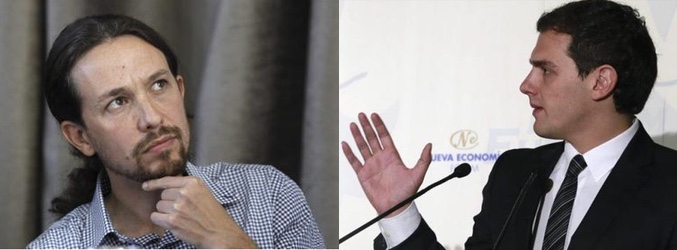 Pablo Iglesias y Albert Rivera