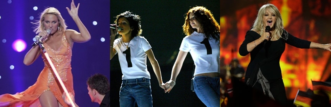 Kate Ryan, t.A.T.u. y Bonnie Tyler pisaron el escenario de Eurovisión después de alcanzar la fama