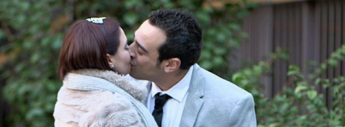 Gloria y Salva se besan una vez finalizado 'Casados a primera vista', la versión española del formato