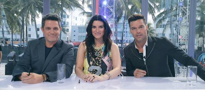 Alejandro Sanz, Laura Pausini y Ricky Martin, el trío del jurado