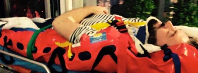 Karl Broderick, hospitalizado tras una aparatosa caída durante la semifinal