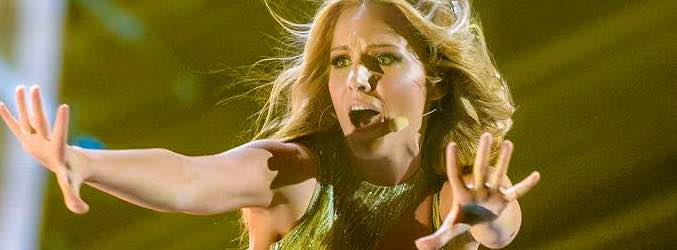 Edurne durante su segundo ensayo en Eurovisión