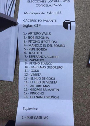 Los candidatos de "Cáceres To Palante"