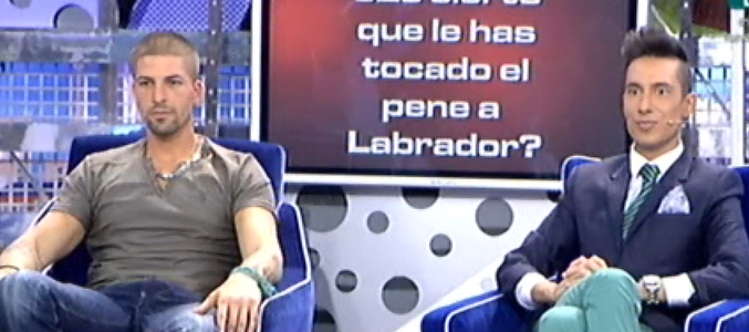 Labrador y Jesús Reyes, en 'Sálvame deluxe'