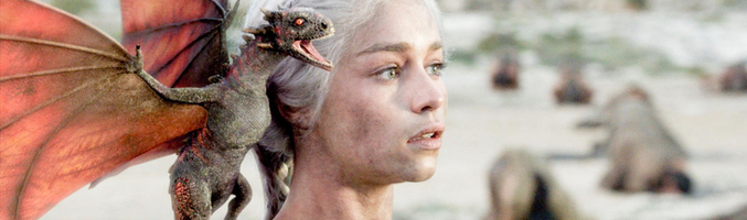 Emilia Clarke interpretando a Daenerys Targaryen