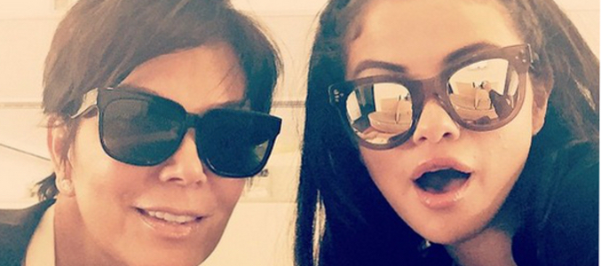 Selena Gómez y Kris Jenner en una foto de Instagram