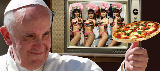 El Papa Francisco no ve la televisión desde 1990 y afirma echar de menos la pizza