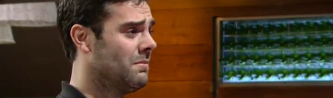 Pablo en uno de sus momentos de llanto