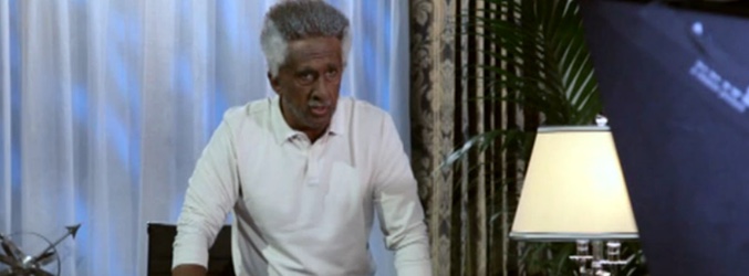 Buenafuente caracterizado como Morgan Freeman