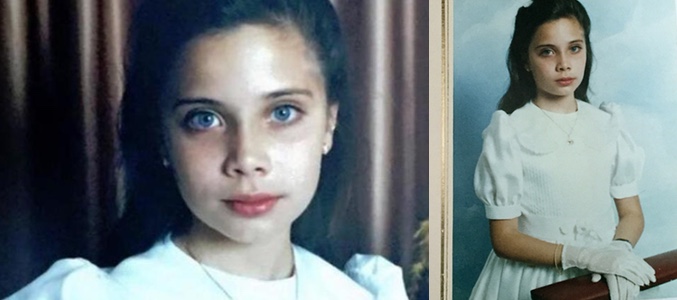 Piar Rubio, el día de su primera comunión