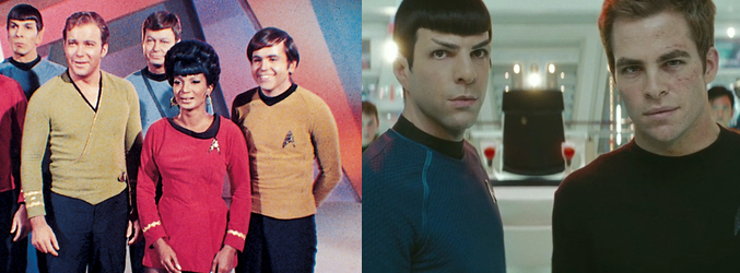 'Star Trek' de 1966 y la versión cinematográfica de 2009