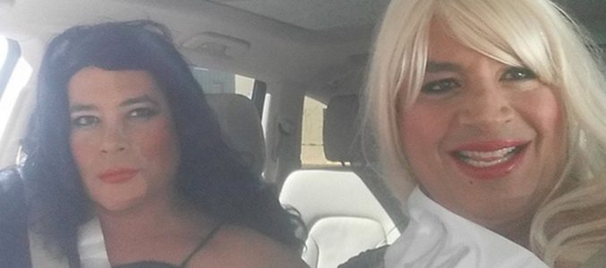 Boris Izaguirre travestido tras perder una apuesta