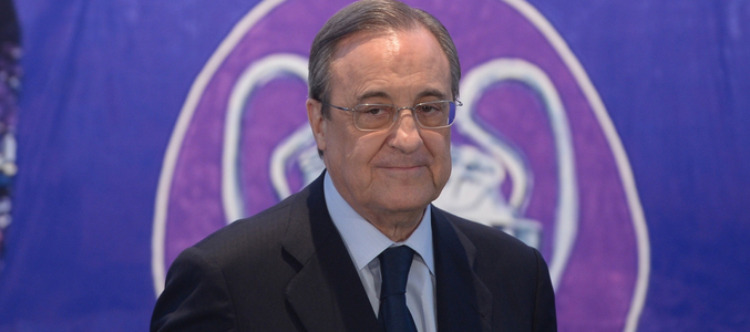 Florentino Pérez en una comparecencia