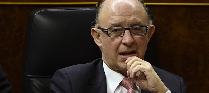 El ministro Cristobal Montoro en el Congreso