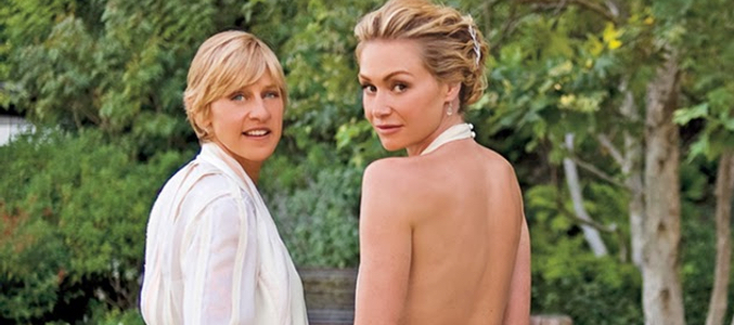 Ellen DeGeneres y Portia de Rossi se casaron en su casa de Beverly Hills