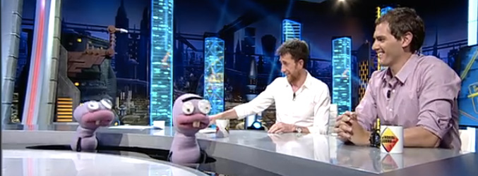 Pablo Iglesias junto a Albert Rivera