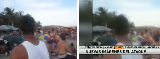 Las imágenes ofrecidas por Antena 3 corresponden a 2007 y no al ataque de Túnez