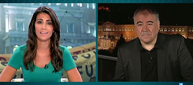 Ana Pastor desde plató y García Ferreras desde Grecia