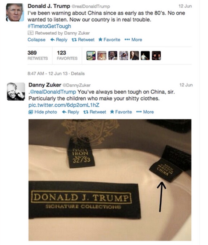 Los tweets de la pelea entre Donald Trump y Danny Zuker