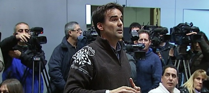 Cake Minuesa en la rueda de prensa