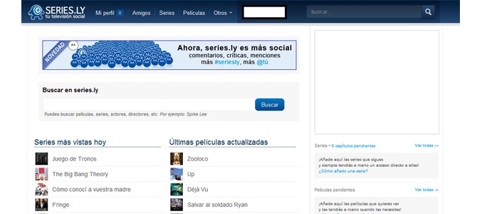 Una imagen del sitio web