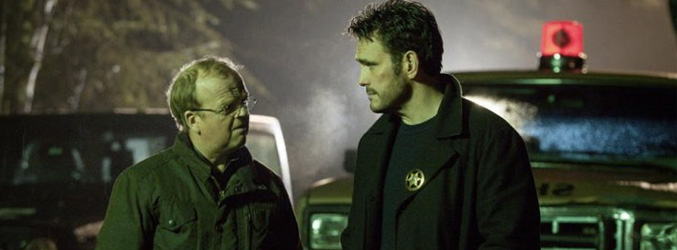 Ethan Burke y David Pilcher en Wayward Pines