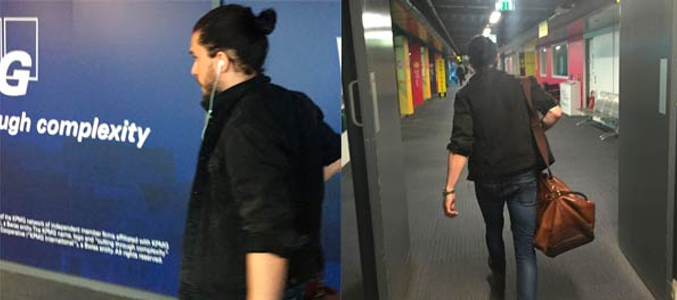 Las fotos tomadas a Kit Harington a su llegada a Belfast