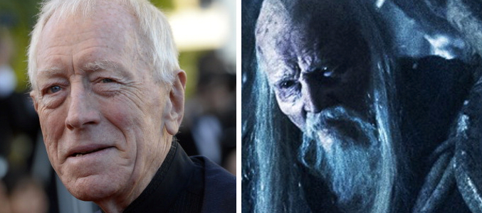 Max Von Sydow será el nuevo Cuervo, antes interpretado por Struan Rodger