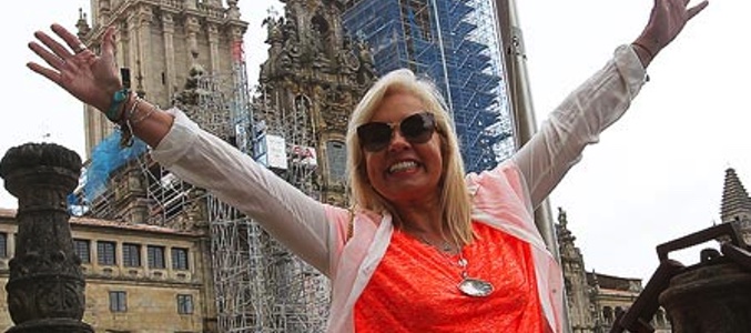 Carla Estrada en su visita a la ciudad