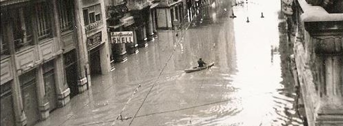 La riada que inundó Valencia en 1957