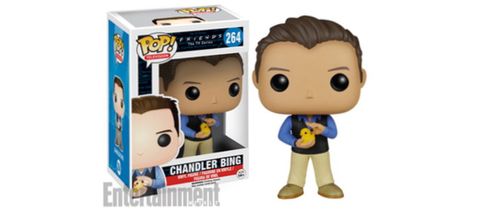 El muñeco de Chandler de Funko Pop!Descripción de la imagen