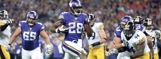 Partido disputado entre los Vikings y los Steelers