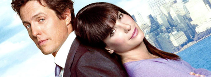 Imagen promocional de "Amor con preaviso", protagonizada por Hugh Grant y Sandra Bullock