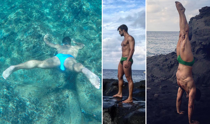 Giuseppe Di Bella presume de torso desnudo durante sus vacaciones en Italia