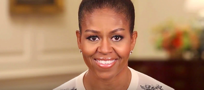 Michelle Obama durante el vídeo para 'We Day'