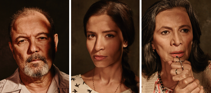 Rubén Blades, Mercedes Mason y Patricia Reyes son la son la familia Salazar