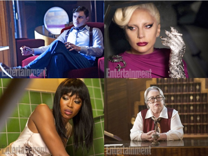 Evan Peters, Lady Gaga, Naomi Campbell y Kathy Bates